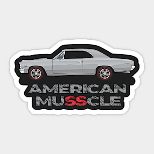 american muscle-Silver Sticker